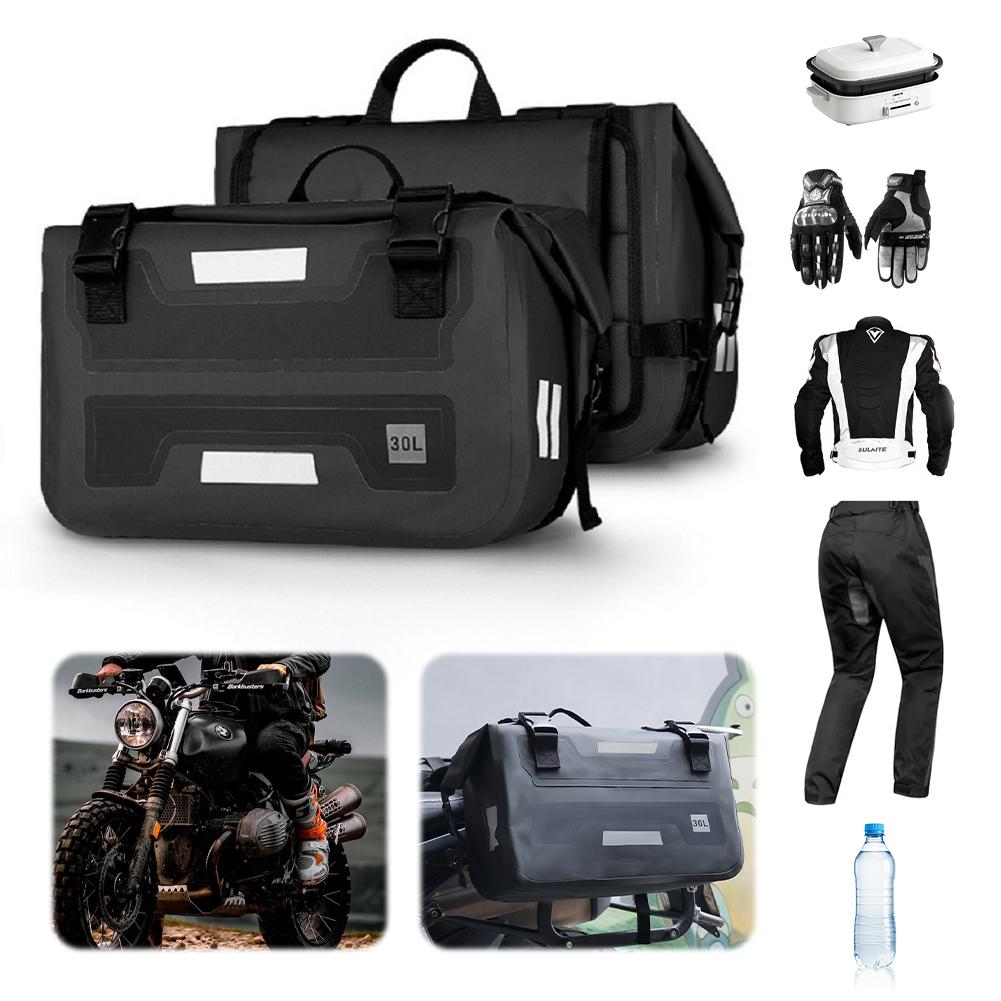 30L Motorcycle Saddle Bag Large Capacity Riding Side Bag Waterproof Motorcycle Side Bag Motorcycle Modification Accessories