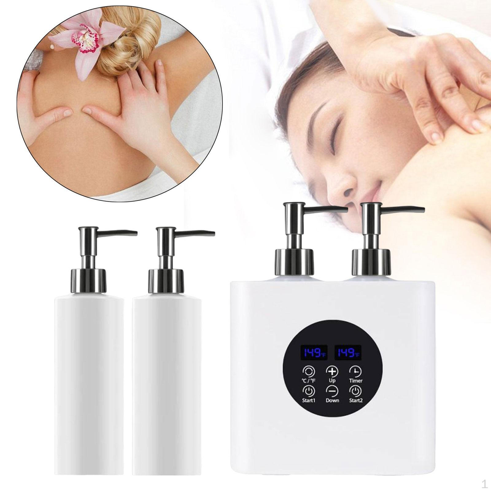 

Электрический обогреватель для масла с двумя бутылками и регулируемой температурой, цвет кремовый черный белый