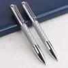 Carbon Brazing Metal Rotating Fashion Ballpoint Pen Set Gift Metal Pen Neutral Pen Gift Box Corporate Signature Pen