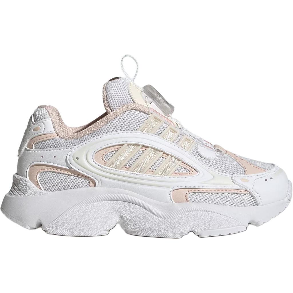 adidas Originals Ozmillen Low Top Kids Lifestyle Shoes White Light Pink Children Aged 3 7 Years Old HQ0276