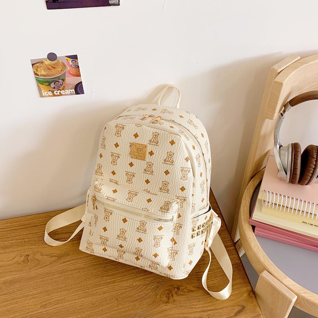 Niche Backpack New Year's New Style College Student Cute Schoolbag Large Capacity Versatile Women's Travel Lightweight Backpack