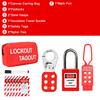 Kit de Bloqueo y Etiquetado Candado de Seguridad Eléctrico con Llave Juego de Candados de Bloqueo Grupal Etiquetas Loto Candados de Bloqueo y Etiquetado con Bridas Plásticas Bolígrafo