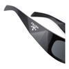 Prada Temple Logo Rectangular Sunglasses Men's Black Black 60 in original box and bag