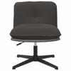 Office Swivel Chair Dark Gray Curly Wool Like Fabric