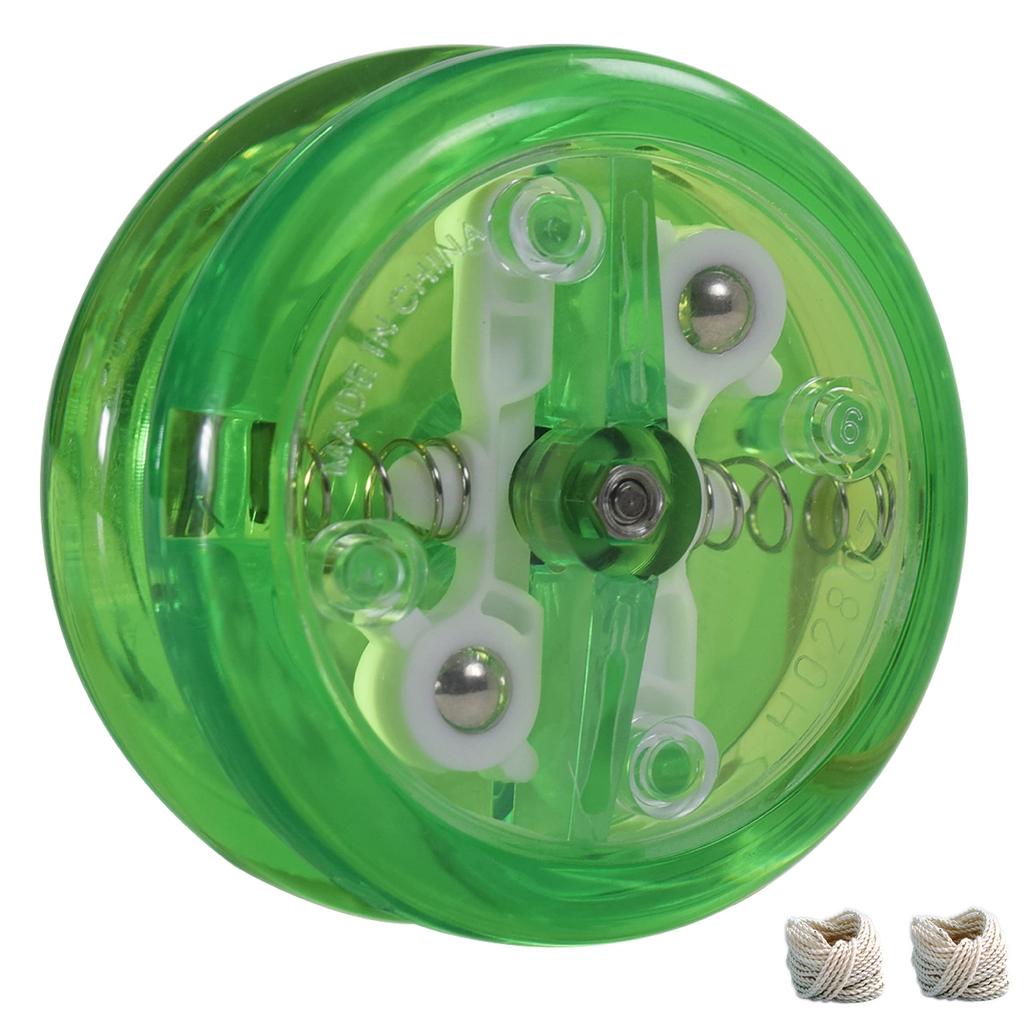 Yomega Original Brain - Pro-grade yo-yo for kids and beginners, featuring an auto-return system. Includes 2 spare strings (Green)