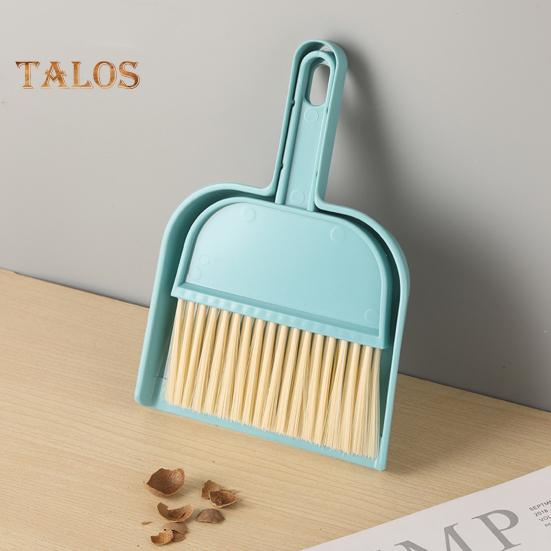 Liten kost med støvbrettsett med håndtak Myke børster Håndholdt benkeplate Mini støvkar med kost feiesett