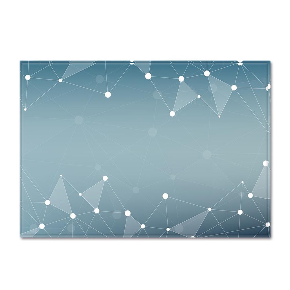 Textured Large Carpet Feather Wind Bedroom Floor Mat