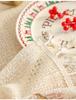 American Christmas Red Lace Tablecloth - High-End Polyester Decoration for Coffee & Dining Tables