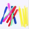 30pcs Flying Hand Helicopter Toy, Bamboo Dragonfly Hand Rub Plastic Propeller For Outdoor Toy Kids Gift Flying (random Color)