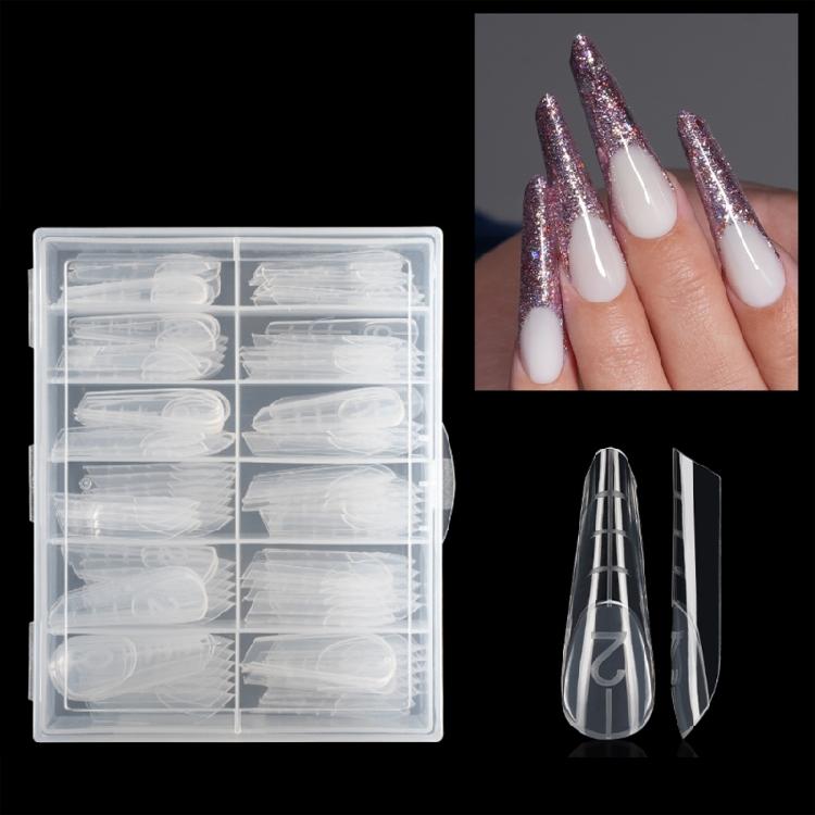 120Pcs ABS False Nail No Paper Support Required Comfortable Wearing For Quick Nail Extensions Manicure Lover