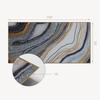 Self-adhesive Vinyl Wall Covering with Graphics for the Kitchen 100x50 cm Abstract Waves with Glow