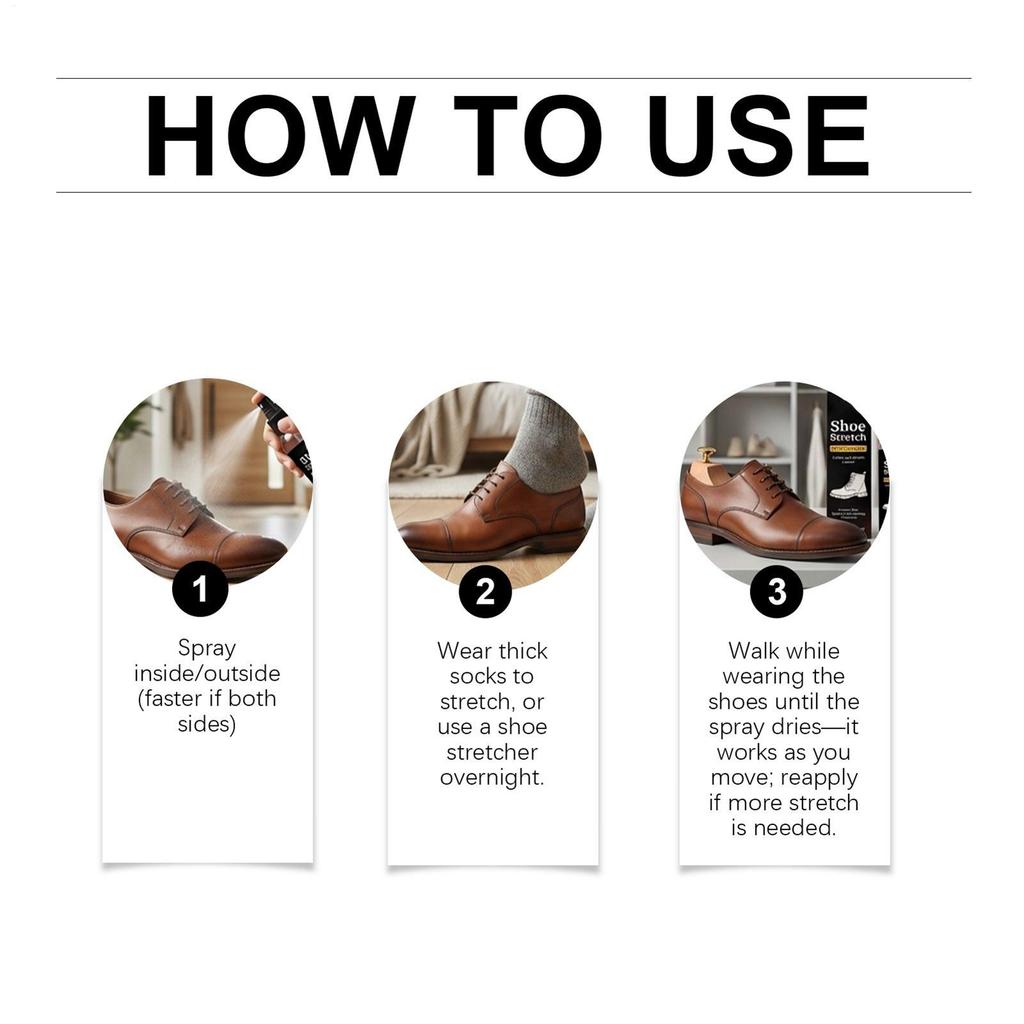 120ml Shoe Stretcher Spray Softening Stretching Liquid Professional Boot Stretcher Spray for Leather Suede Canvas Softeners