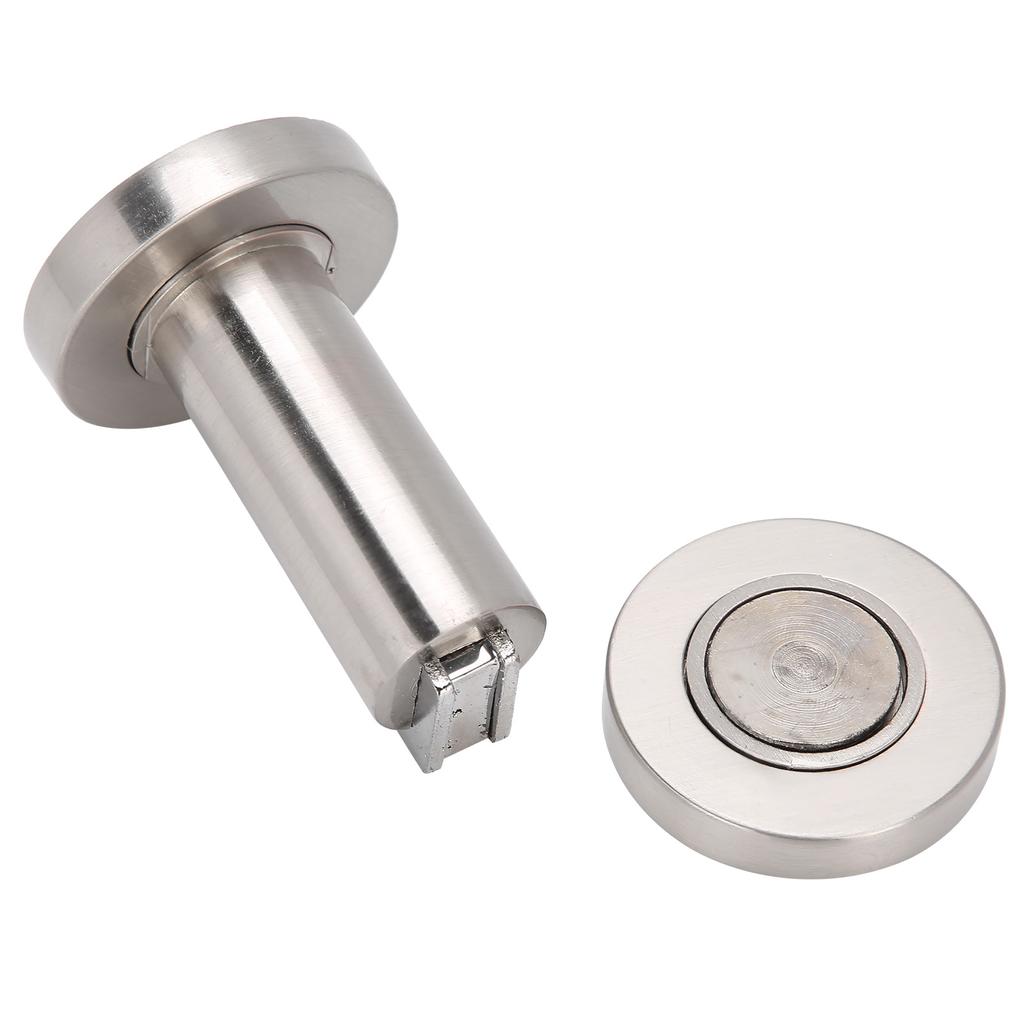 Magnetischer Türstopper aus Zinklegierung, Türfanghalter-Set für den gewerblichen Gebrauch im Homeoffice, gebürstet