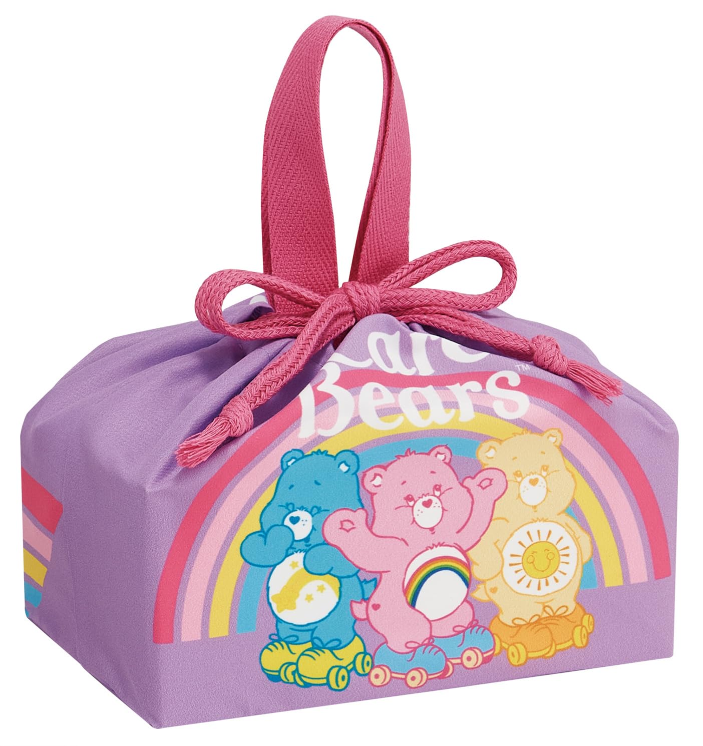 

Skater Kids Lunch Drawstring Bag, Made in Japan, Care Bears Skate Design, KB7SN-A