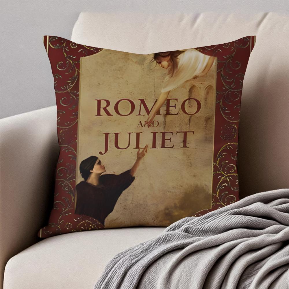 Romantisch R-Romeo und Julia Schöne Kissenhülle Kissenbezug Staubmilbenfrei Unsichtbarer Reißverschluss Kurzer Plüsch Sofakissen