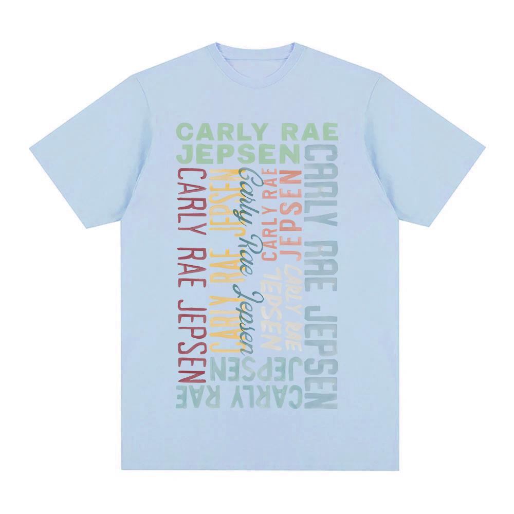 T-shirt Carly Rae Jepsen 2025 Estate Manica Rock Oversize 100% Cotone Vestiti Morbidi Girocollo Alta Qualità Camiseta Hombre