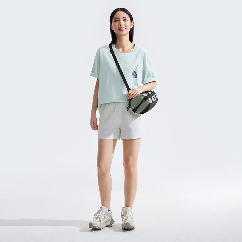 The North Face 6.1L Lightweight Portable Shoulder Crossbody Outdoor Bag Unisex bags Nylon Clay-Gray NF0A5JYT-1I4