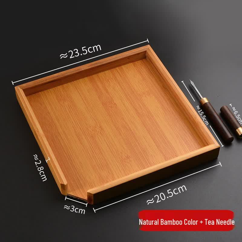 Solid Wood Pu-erh Tea Cake Storage & Tool Set