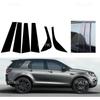 Vhodné pro Land Rover Discovery Sport L550 2015-2018 2019 Stříbrný Karbon Lesklý Černý Sloupky Dveřní Lišty Kryt Samolepky na Okna