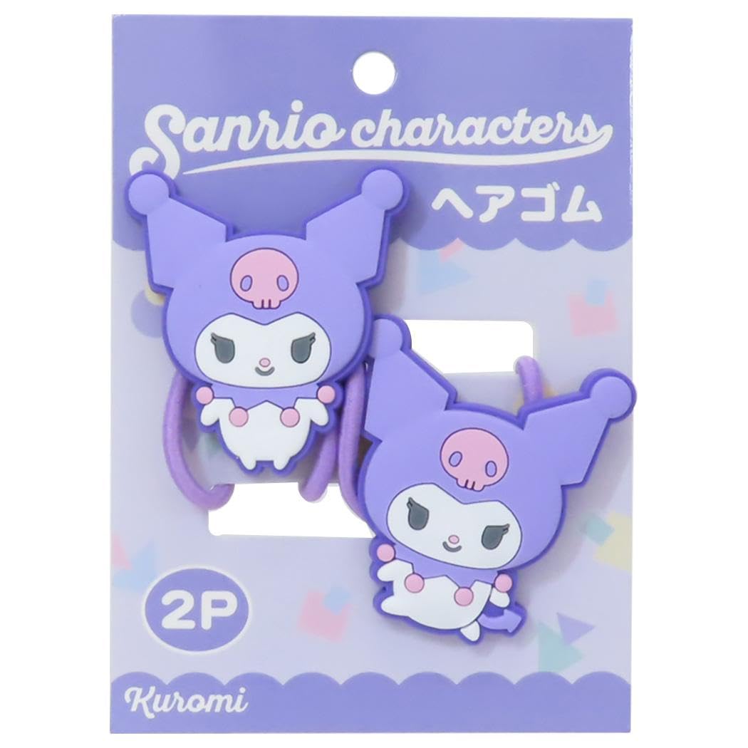 iPlanning Sanrio Characters Hair Tie Set (2-Piece Set) Kuromi K9715C