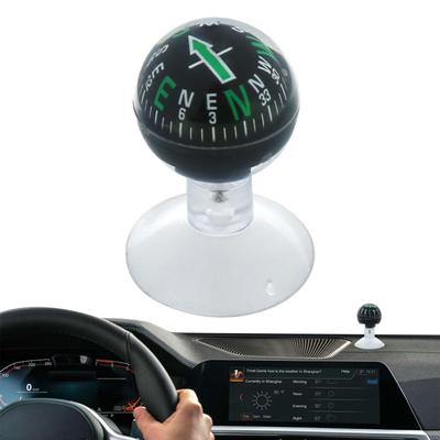 Dashboard Ball Compass - Clear Direction Scale Suction Cup Car Guide | Portable Car