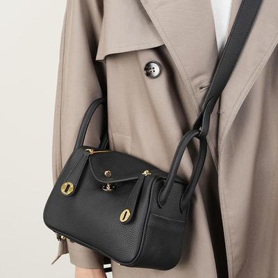Autumn and Winter New Versatile Top-layer Cowhide Crossbody Bag Fashionable and Versatile Commuter Crossbody Bag