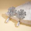 Baroque Diamond Imitation Pearl Flower Water Drop Multi-layer Necklace Temperament Necklace
