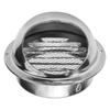 Kryt ventilace Topení Chlazení Krytka ventilace Polokulovitá 75-200 mm Stříbrná větruodolná Pro stěnu Mřížka výstupu vzduchu Zcela nové