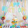 TONIFUL Leuchtend Bunt Happy Birthday Ballon Banner 16 Zoll Mylar Folie Buchstaben Geburtstagszeichen Wimpelkette für Mädchen Jungen Kinder & Erwachsene Geburtstag