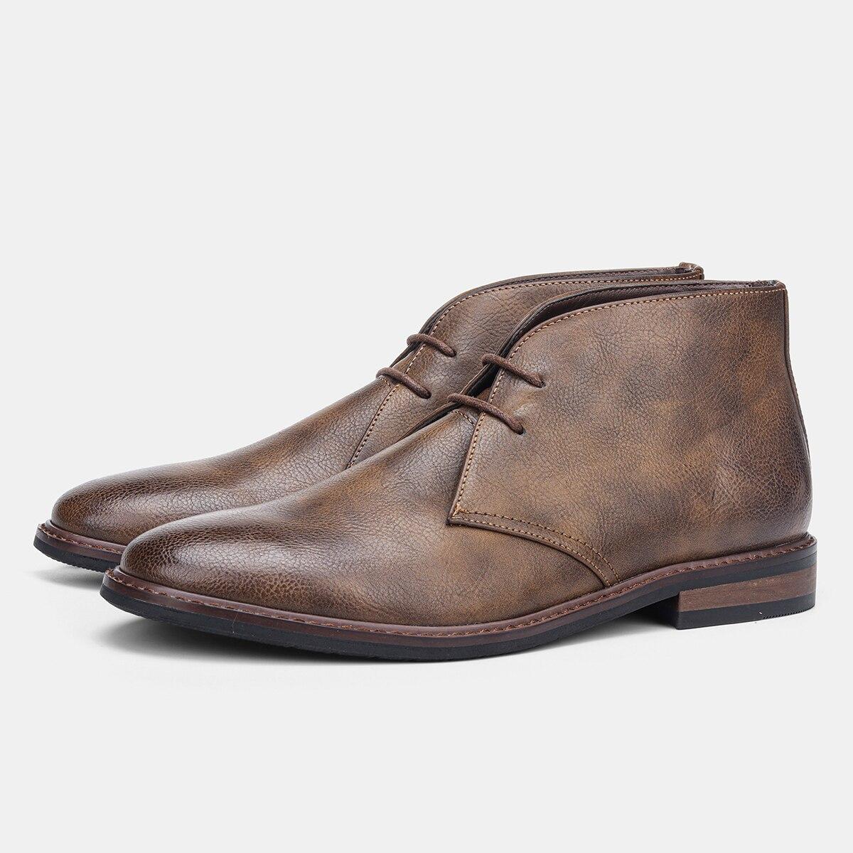 

Мужские ботинки дезерты в стиле ретро в американском стиле Мужские ботильоны 46 темно-коричневого