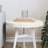 VidaXL Round Table Top White Ø40x3 Cm Solid Pine Wood 833659