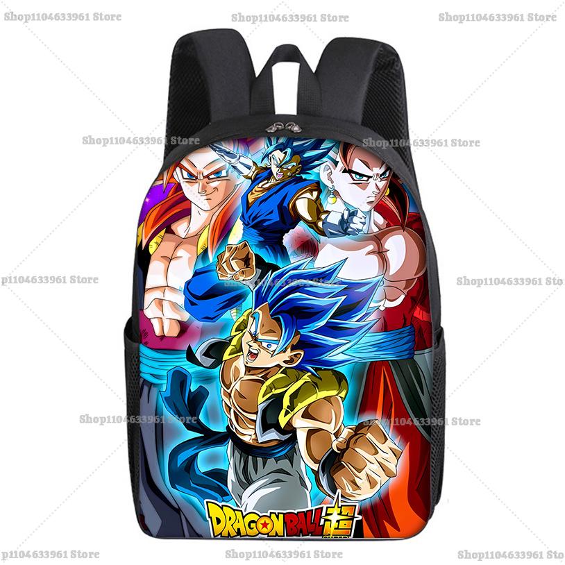 Dragons Ball Backpack Student Goku Vegeta Cartoon Anime Schoolbag Waterproof Large Capacity Men Rucksack Bookbag Stationery Gift