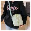 2024 New Women's Chest Bag Summer Small Fresh Casual Nylon Canvas Bag Street Fashion Cute Girl Minimal Crossbody Bag White Green Purple Black