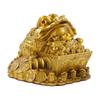 Ornement Grenouille Dorée en Laiton pour la Richesse et la Prospérité, Cadeau pour Ouverture de Magasin, Objet Décoratif pour Salon et Bureau, Artisanat