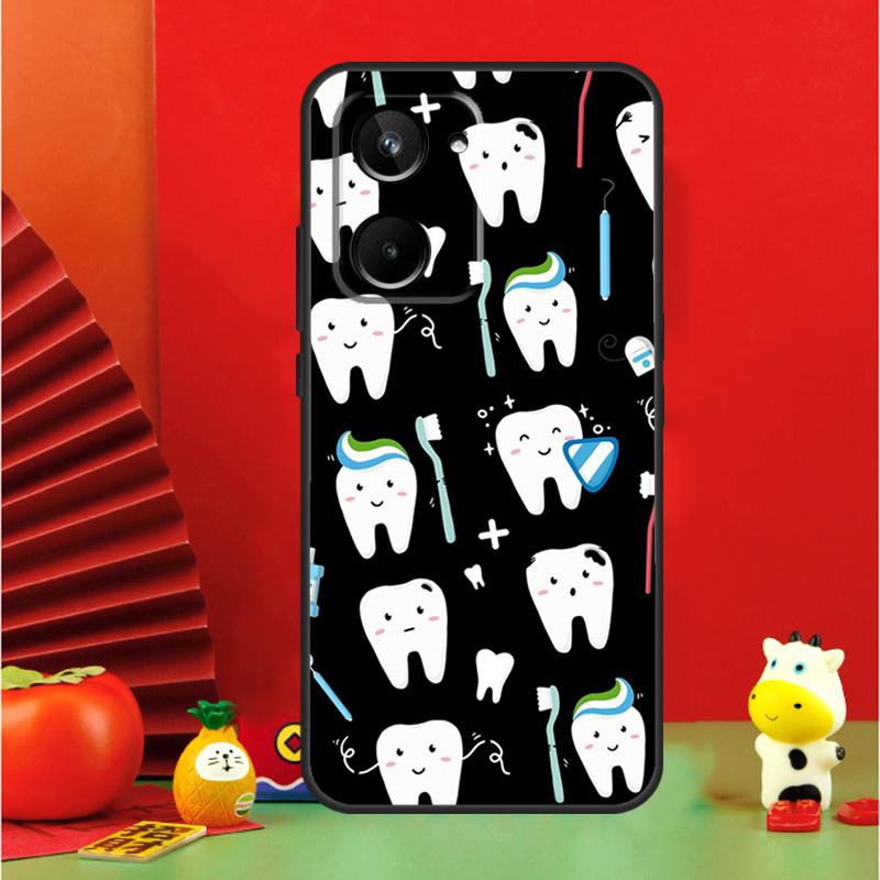 Dentist Dental Teeth Tooth Doctor For Realme GT6 GT7 15 Pro 10 11 12 13 14 Pro Plus C65 C67 C63 C61 C55 C51 C53 C35 C75 Case
