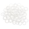 100 Pieces Clear Nylon Bra Strap Adjuster Slider O Ring Lingerie DIY Sewing Crafts 8mm