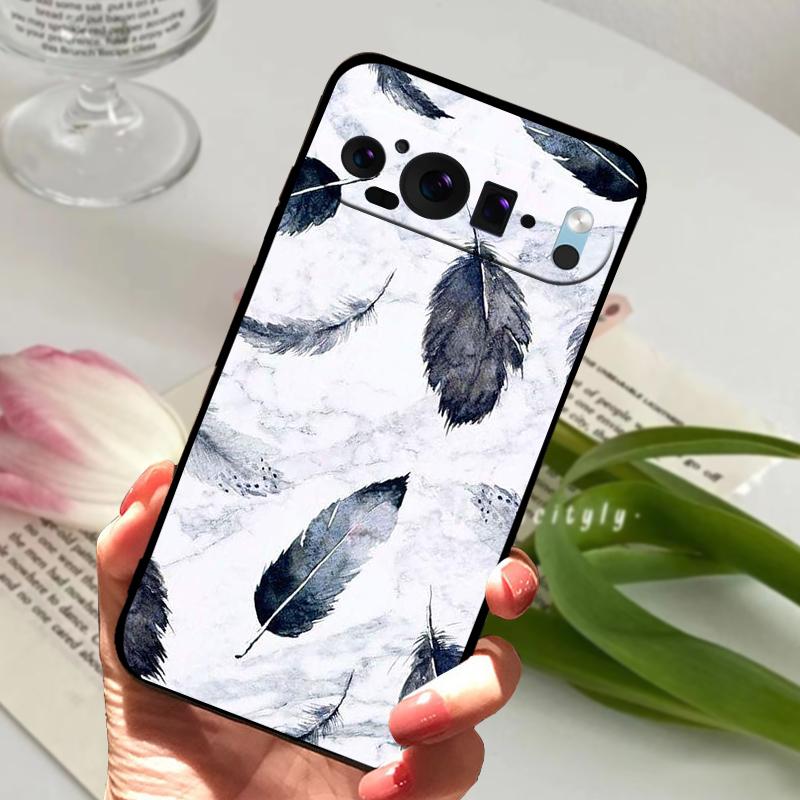 For Google Pixel 9 Pro Case Pixel9 Pro XL Cute Animal Soft Silicone TPU Phone Cover For Google Pixel 9 9a Bumper Fundas Luxury