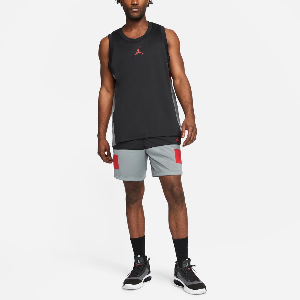 Jordan Contrast Quick-Dry Breathable Basketball Shorts Men Bottoms Black CZ4767-010