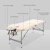 Massage Table Foldable, incl. Face Opening, Armrests, Hand Rests, Massage Table Mobile, 186 cm x 71 cm x 83 cm