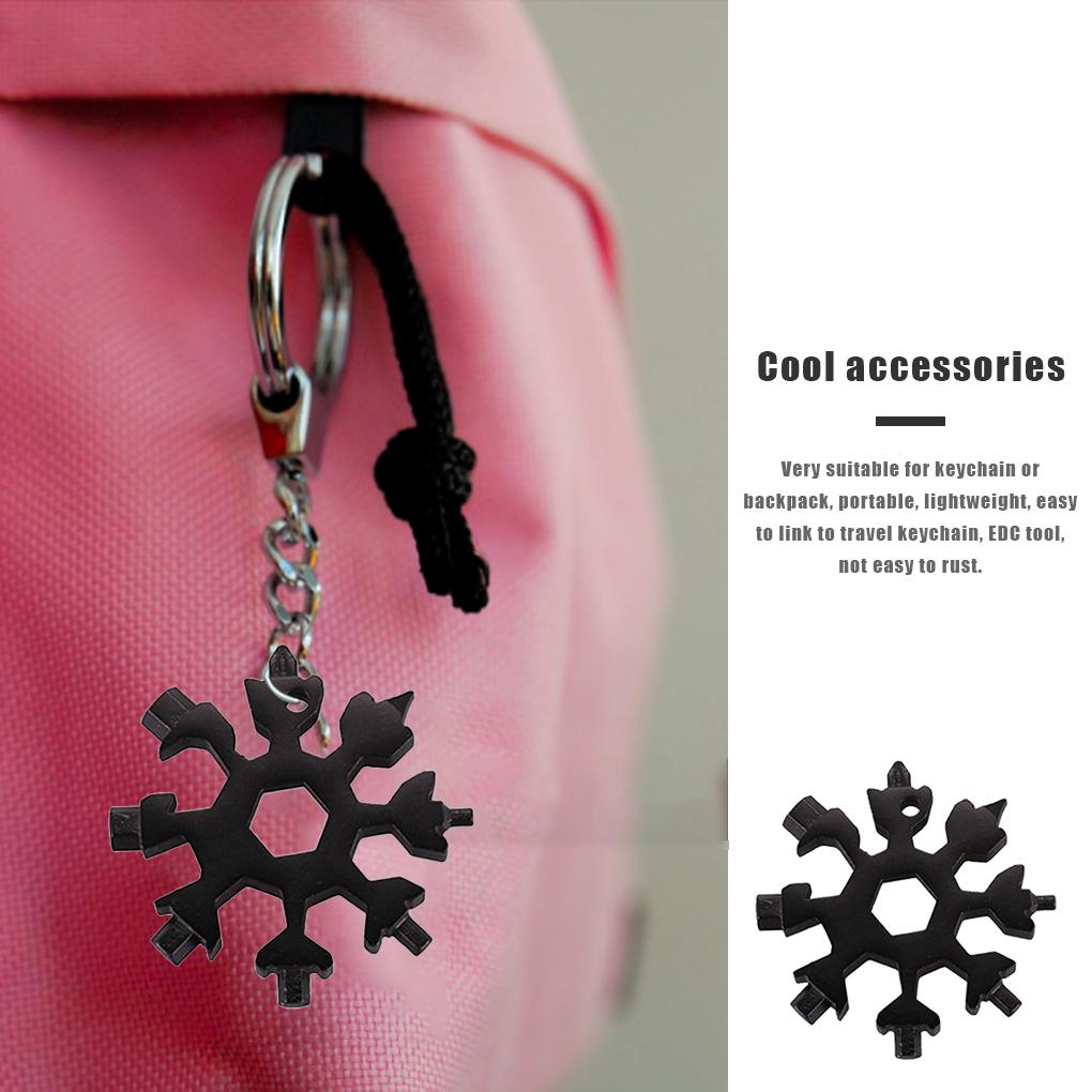 18 Inch 1 Snowflake Wrench Tool Wrench Key Multi\-function Camp Outdoor Survival Tool Screwdriver