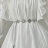 Elegant Vintage Metal Waist Chain Accessory Stylish Design For Skirts And Outfits