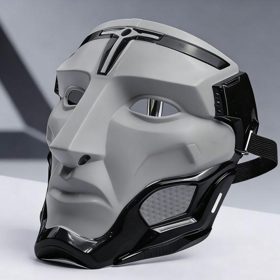 Mască de gardian de închisoare din plastic pentru petrecerea de Halloween, accesoriu de costum distractiv pentru adulți și copii