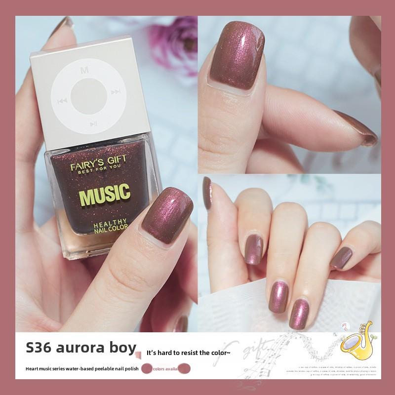 New Water-based Nail Polish, No-bake, Long-lasting, Fast-drying Peelable Nail Polish, Odorless, Transparent and White Nail Polish