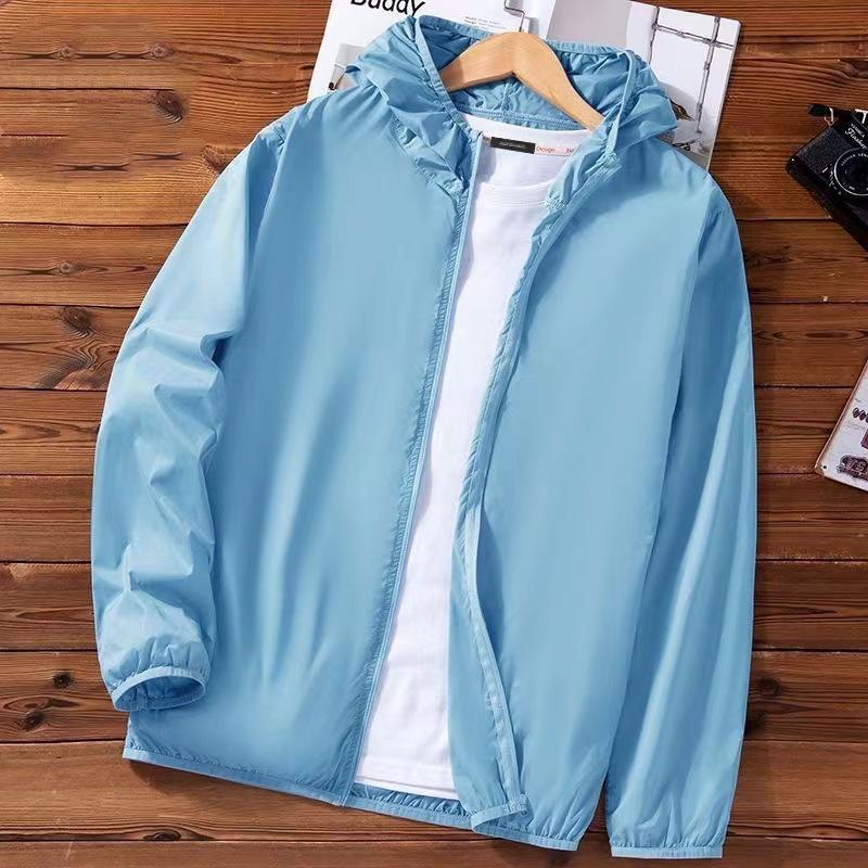 Men's Ultra-light Ice Silk Sun Protection Jacket - Breathable, Plus Size for Summer and Fishing