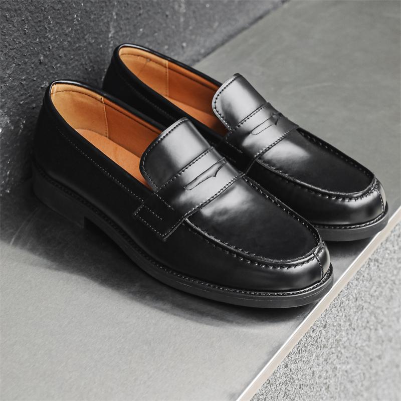 Fashion Shoes Cswo01 Men's Genuine Leather Casual Shoes Brand Soft Loafers Moccasins Breathable Slip On Flats Driving Shoes 38-46 Cm