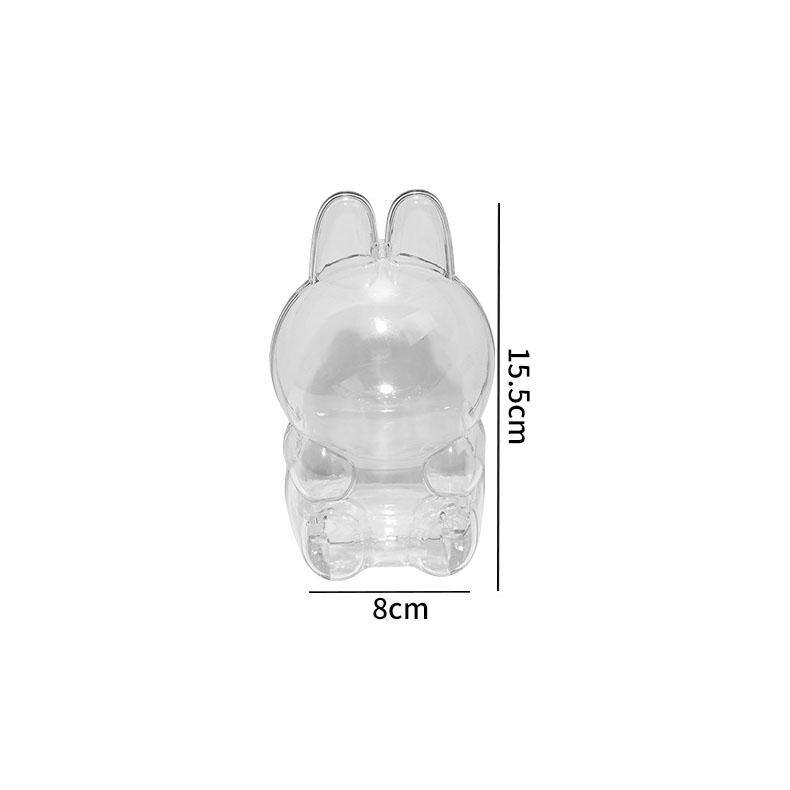 1pc Labubu Clear Acrylic Display Case Transparent Display Cover Dust-Proof Protective Box for Collectors, Party Decoration, Halloween Gift