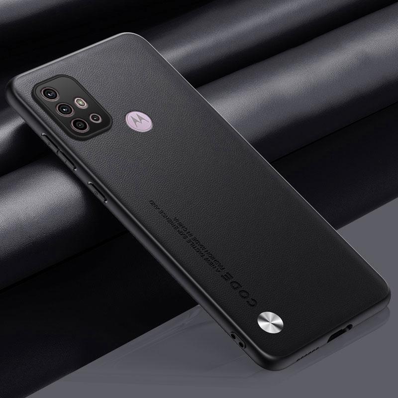 

Роскошный чехол из искусственной кожи для Motorola Moto G10 G20 G30, задняя крышка, матовый силиконовый чехол для телефона с полной защитой для Motorola G30 G20 Moto G30 чёрный