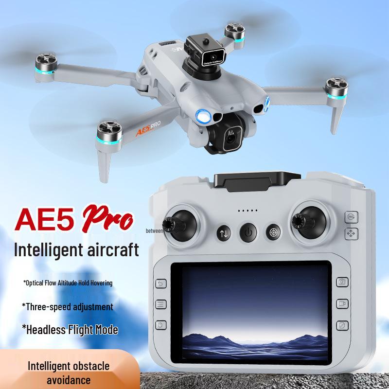 AE5pro Drone with 5.6" Controller, Brushless Quadcopter, Obstacle Avoidance, HD Aerial Photography, Remote Control Aircraft