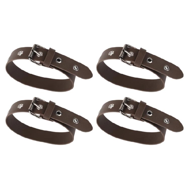 4Pcs Outerwear Cuff Adjustment Strap PU Leather Coat Sleeve Extension Belt For Jackets Coat Windbreaker Clothing Repair