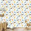 Dinosaurs Flowers Wallpaper for Living Room and Bedroom 50x1000